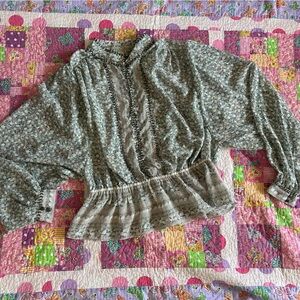 Free People blouse with beading